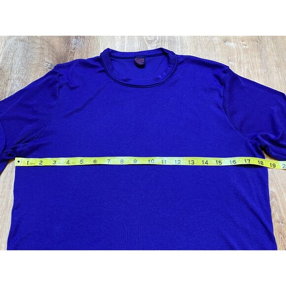 Vintage‎ Patagonia Mens Capilene Long Sleeve Crewneck Shirt Large PURPLE - Picture 5 of 7